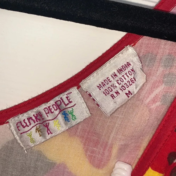 Vintage Funky People Floral Sundress - Picture 3 of 5